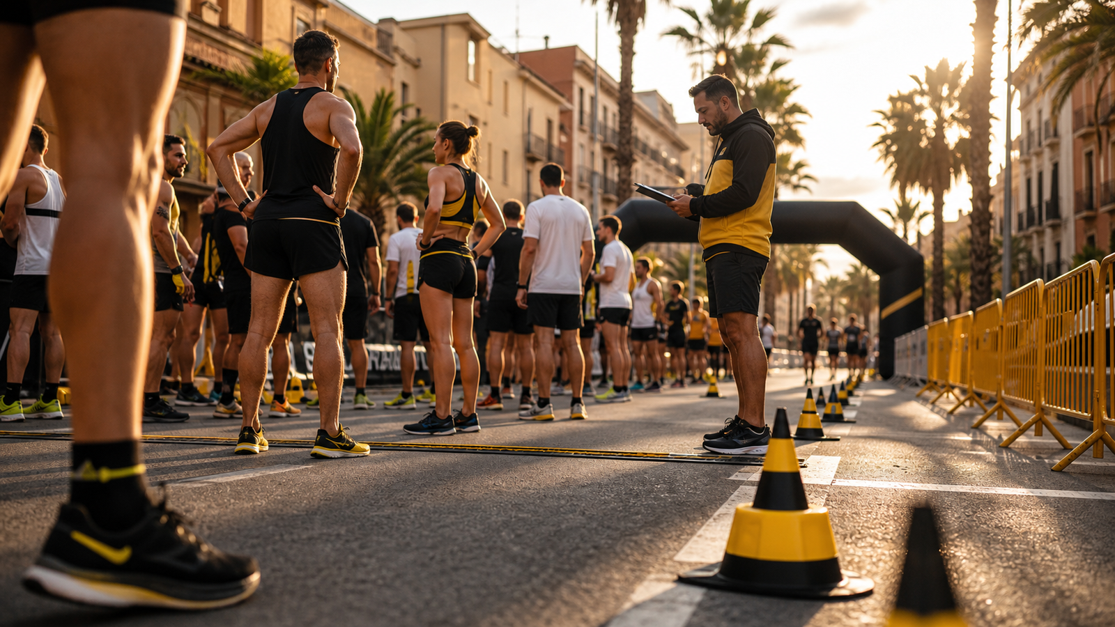 Salida de una carrera popular organizada en la provincia de Valencia